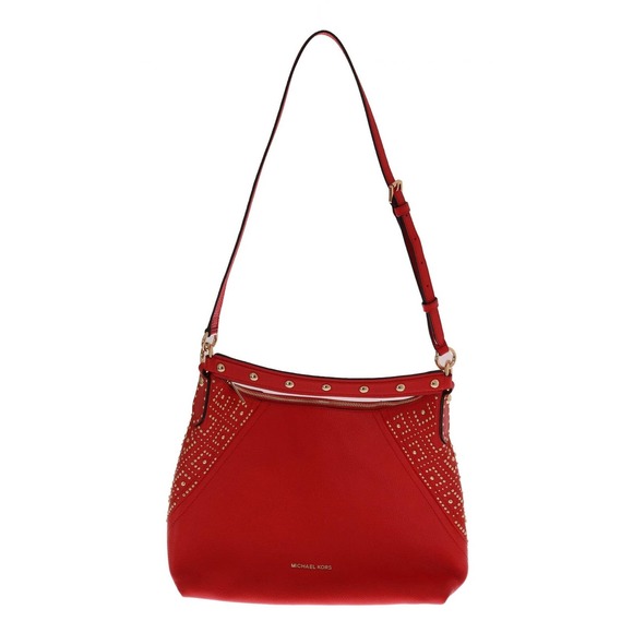 NWT Michael Kors Aria Leather Shoulder Bag - Picture 2 of 5